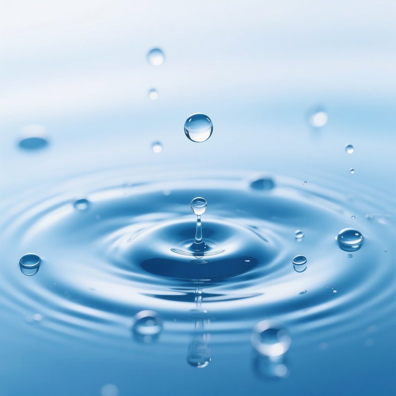 Water Droplets Interacting With A Water Surface Water Droplets