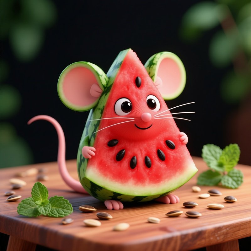 Watermelon Slice Mouse