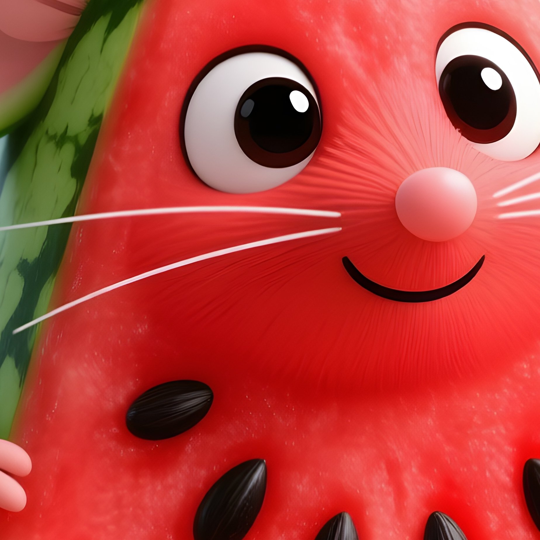 Watermelon Slice Mouse - Full Resolution Quality Preview