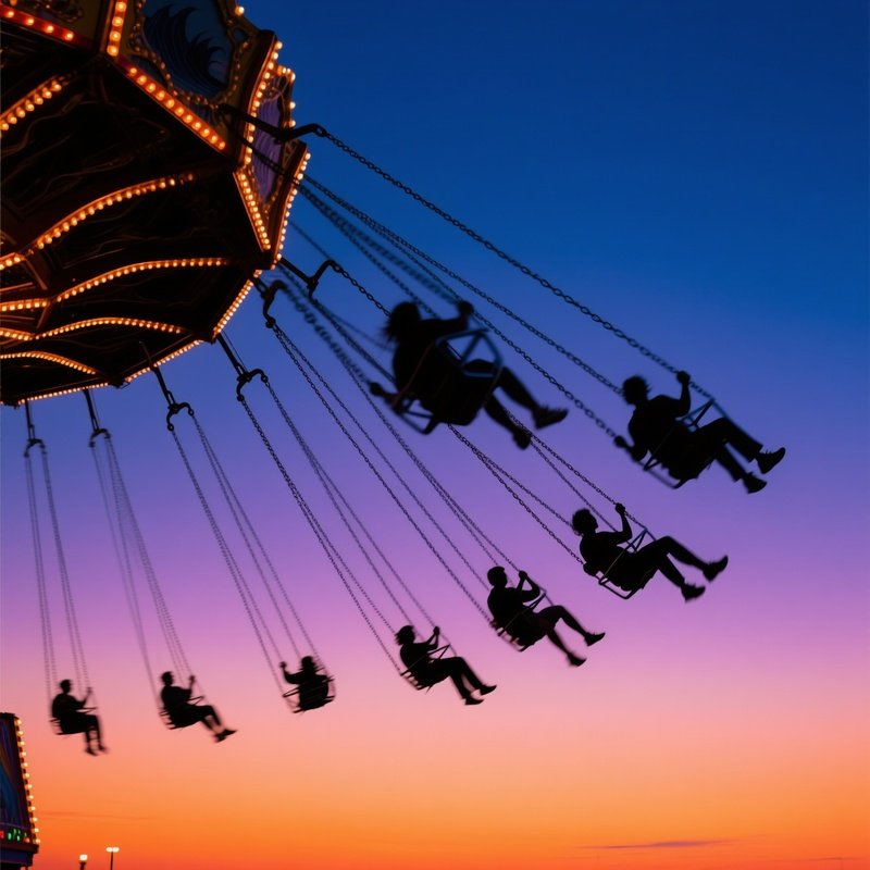 Wave Swing Ride Twilight Centrifugal Force