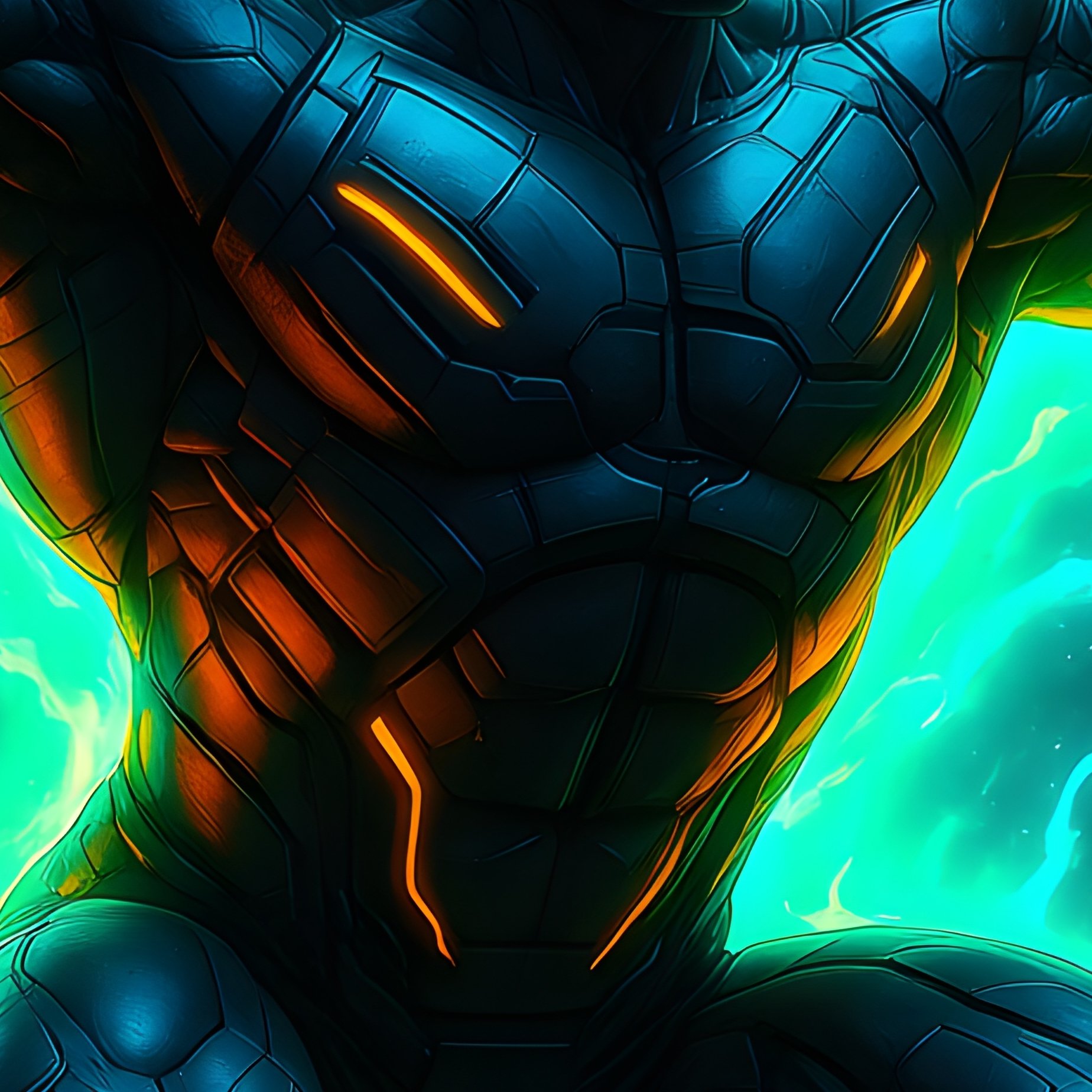 Weightlifter Atlas Orb Glowing Energy Power Science Fiction - Full Resolution Quality Preview