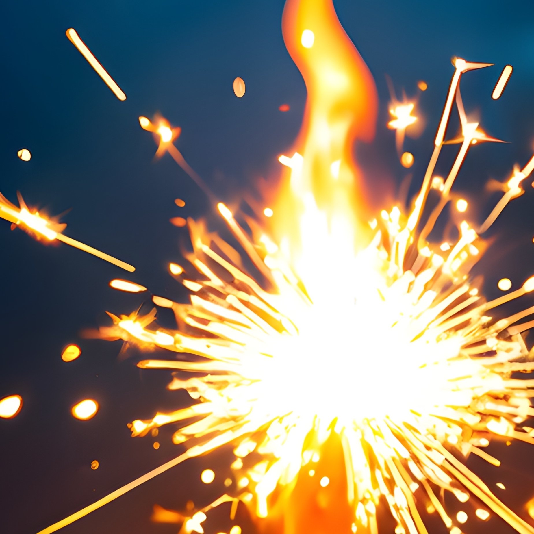 Welding Sparks Dark Workshop Fantasy - Full Resolution Quality Preview