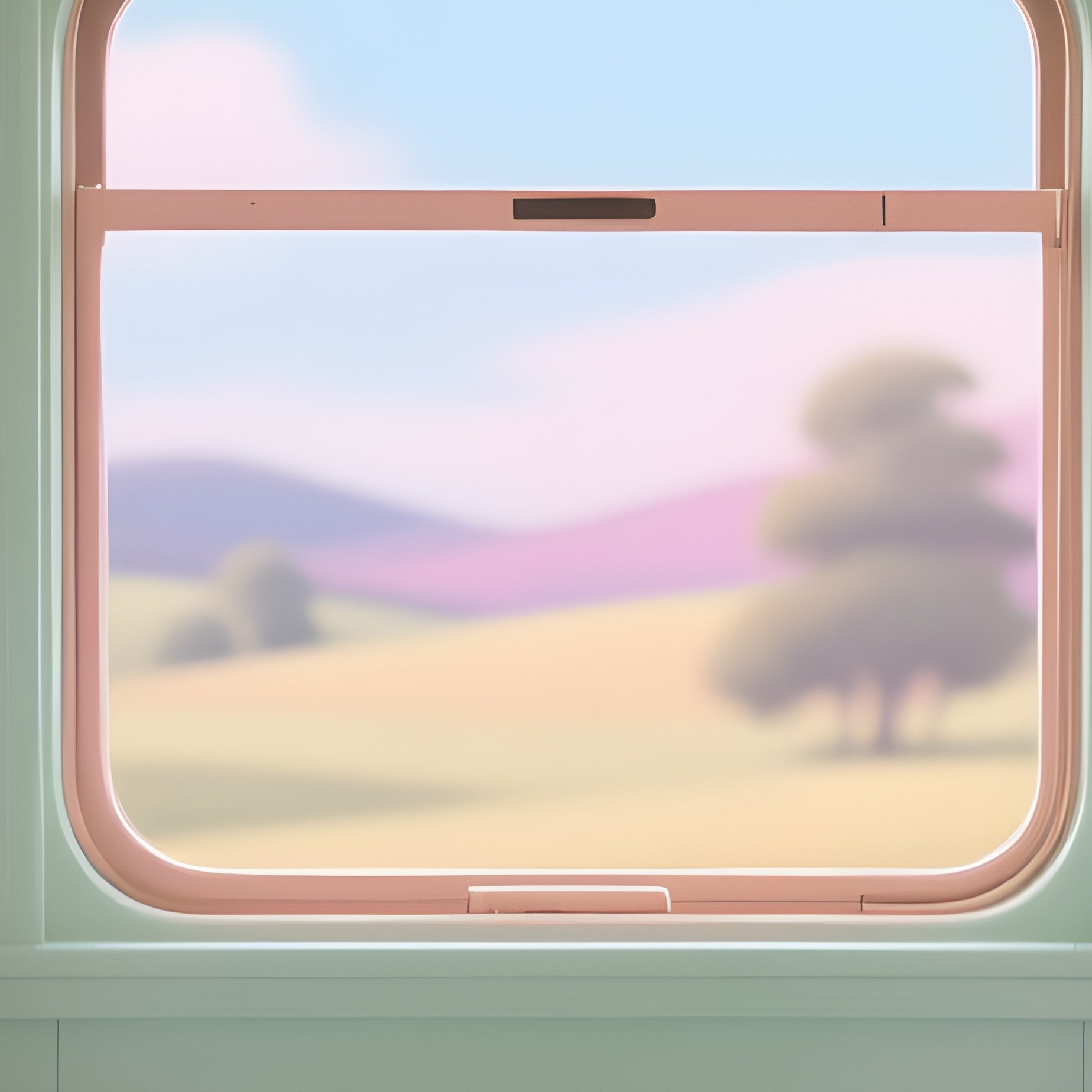 Wes Anderson Train Carriage Interior - Full Resolution Quality Preview