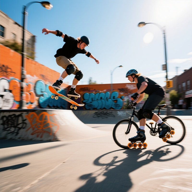 Wheels And Motion Skate Bike Roller 1