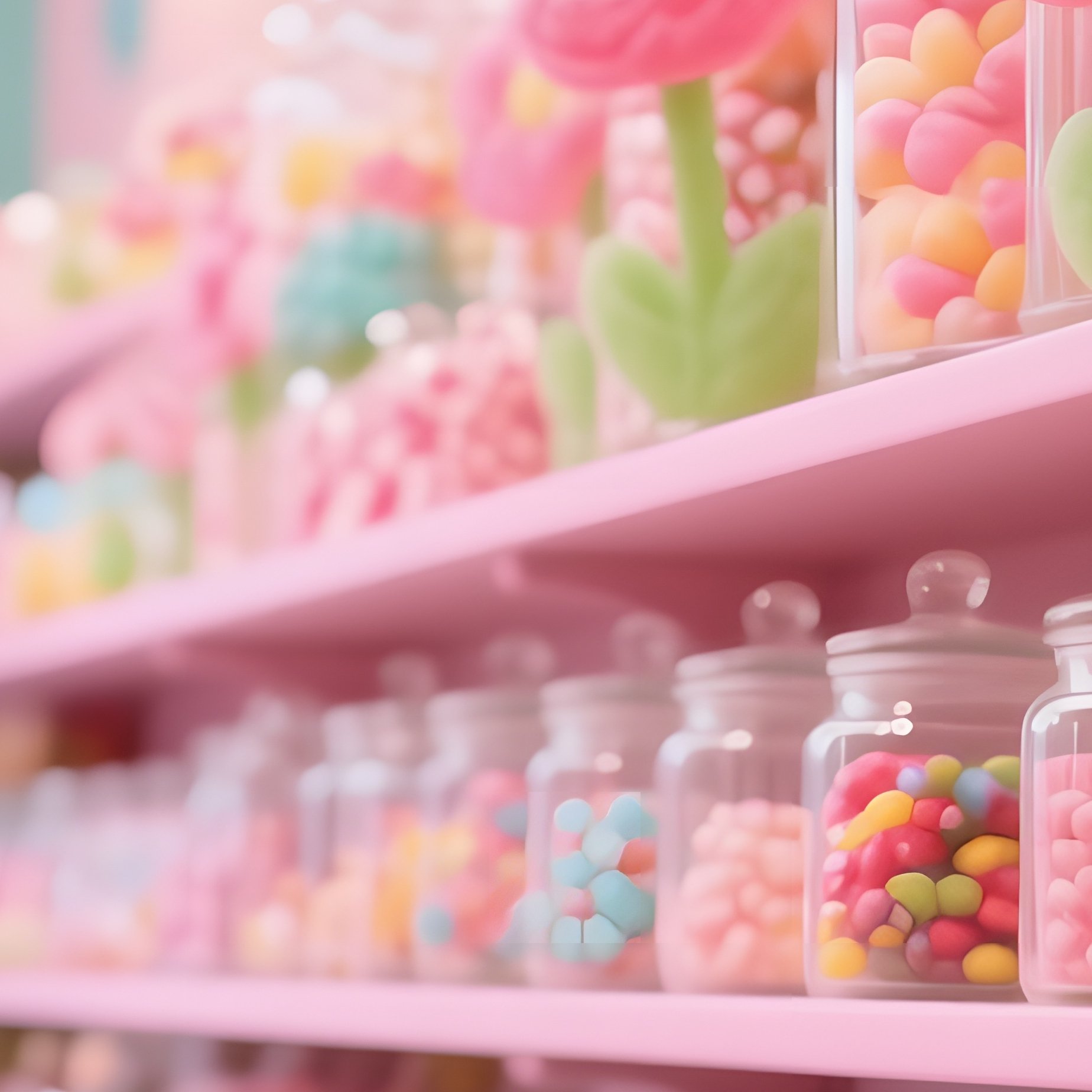 Whimsical Candy Shop Interior - Full Resolution Quality Preview