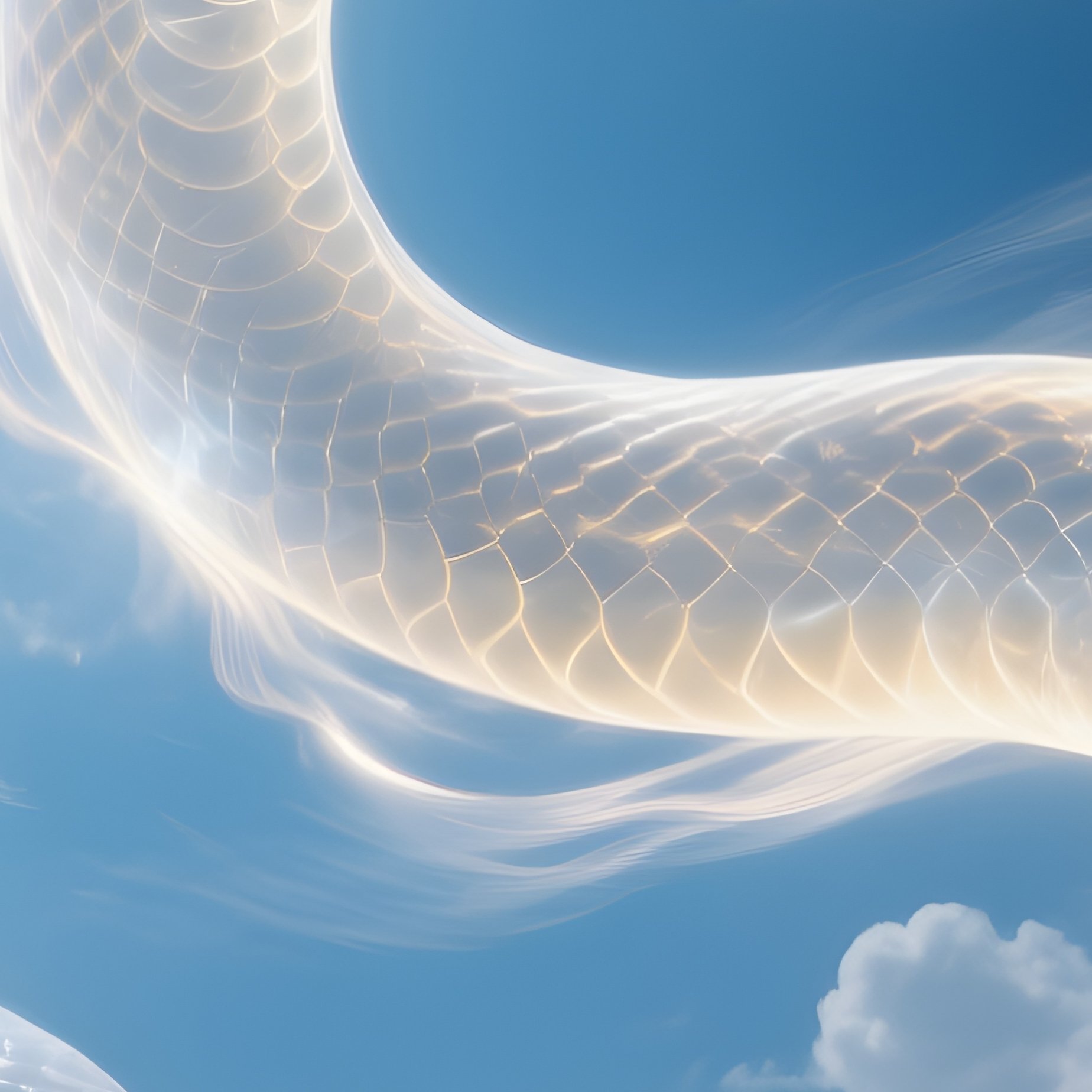 Wind Serpent Streaking Across Sky Trails - Full Resolution Quality Preview