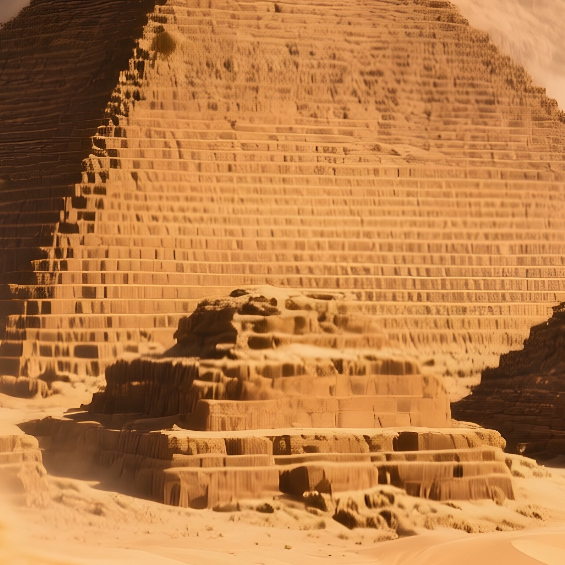 Wind Sweeping Sand Desert Pyramid Of Khafre - Full Resolution Quality Preview