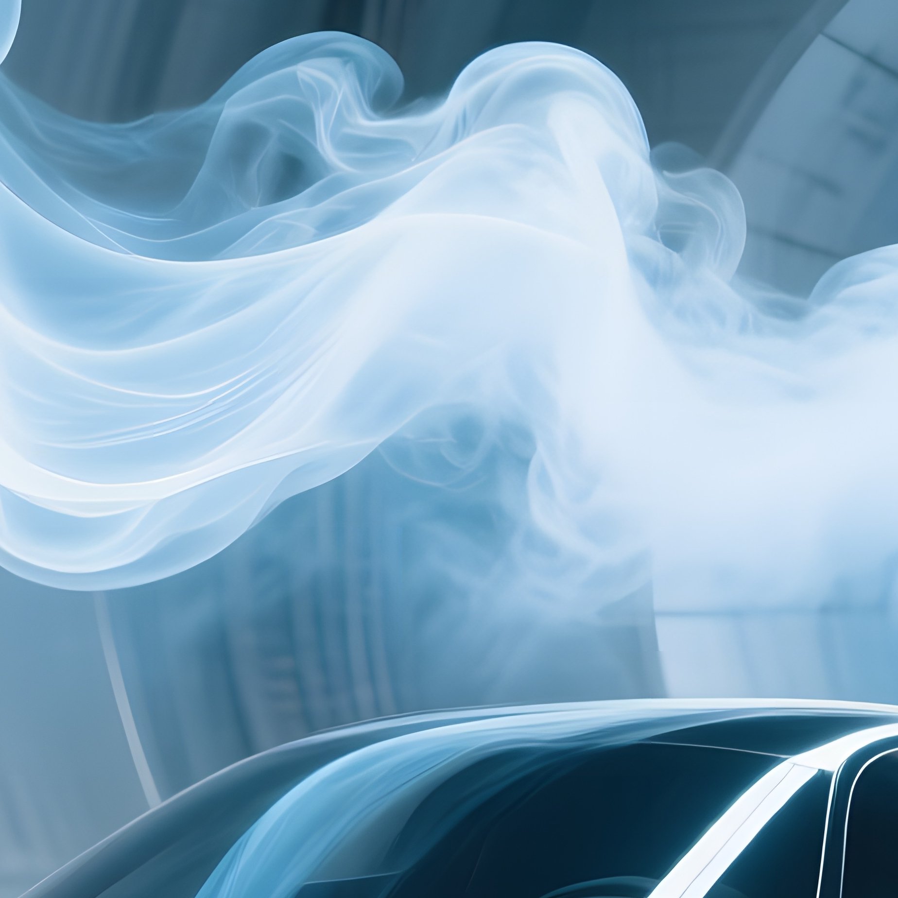 Wind Tunnel Car Smoke Streams - Full Resolution Quality Preview