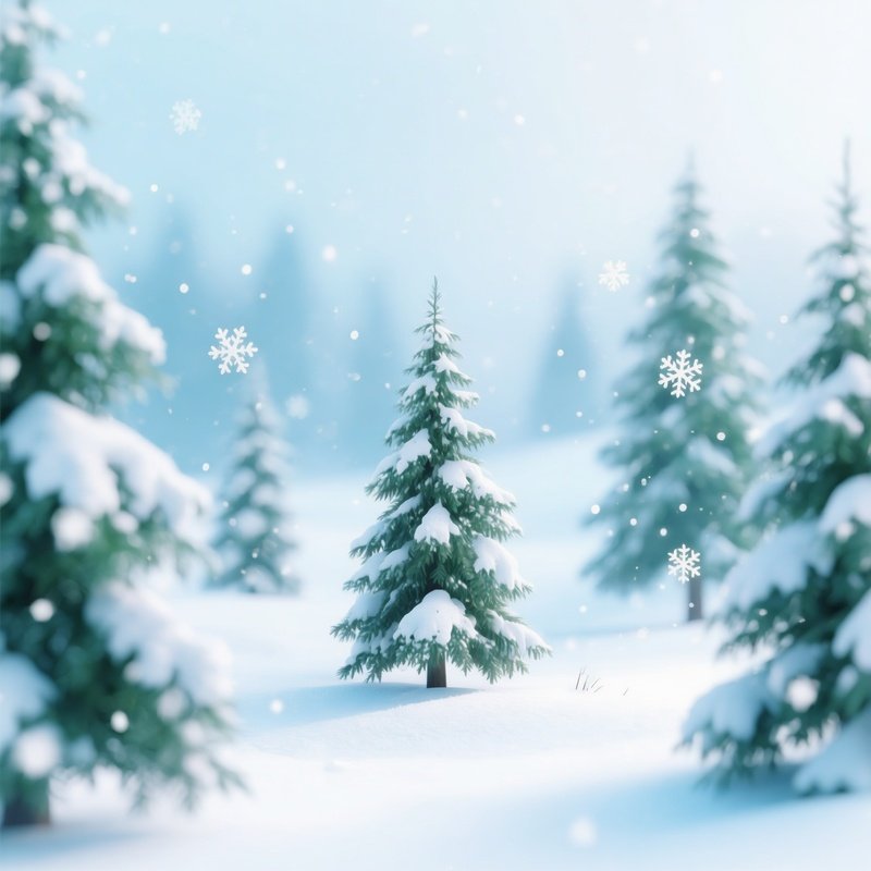 Winter Forest Scene Winter Forest