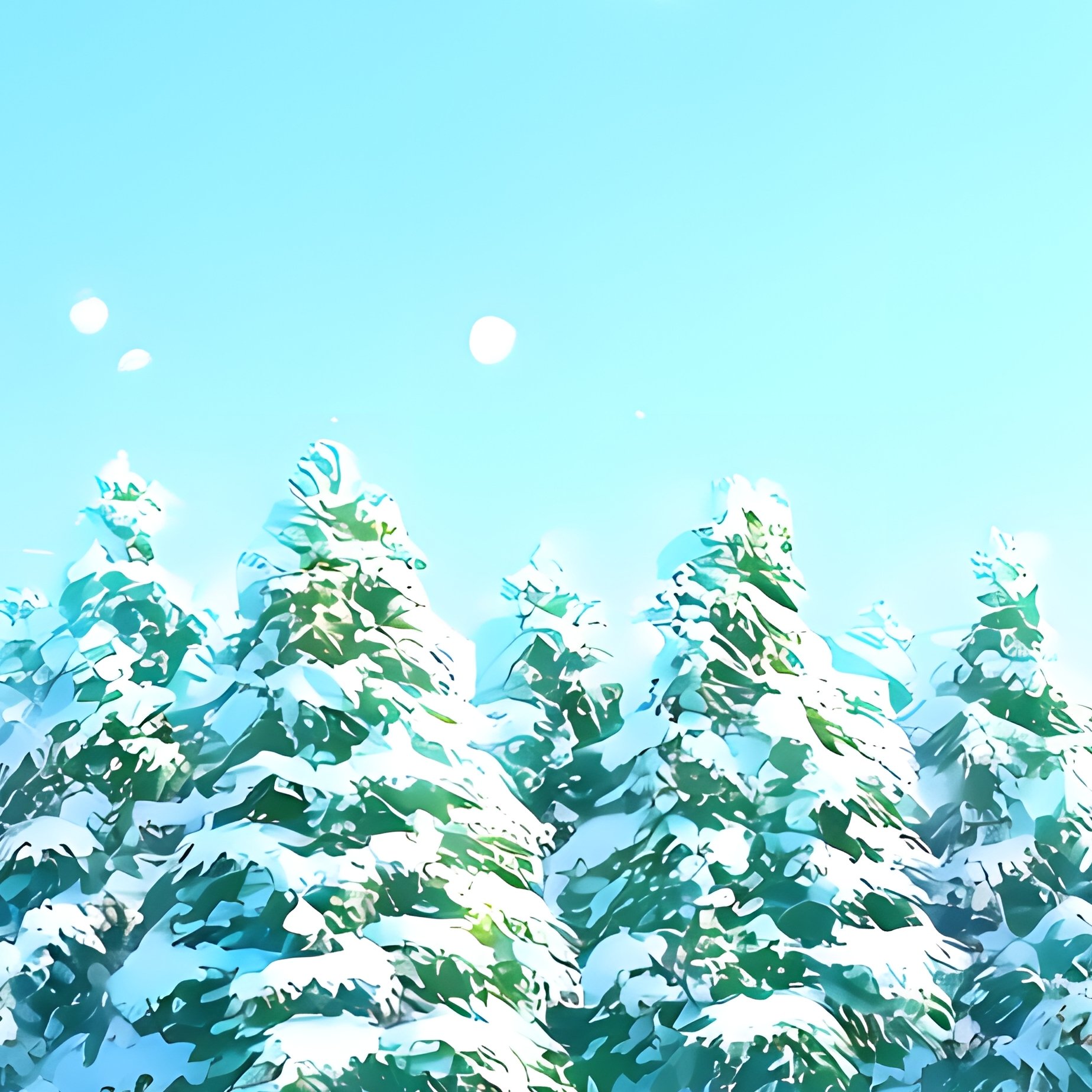 Winter Landscape With Snow Covered Trees Winter Landscape - Full Resolution Quality Preview
