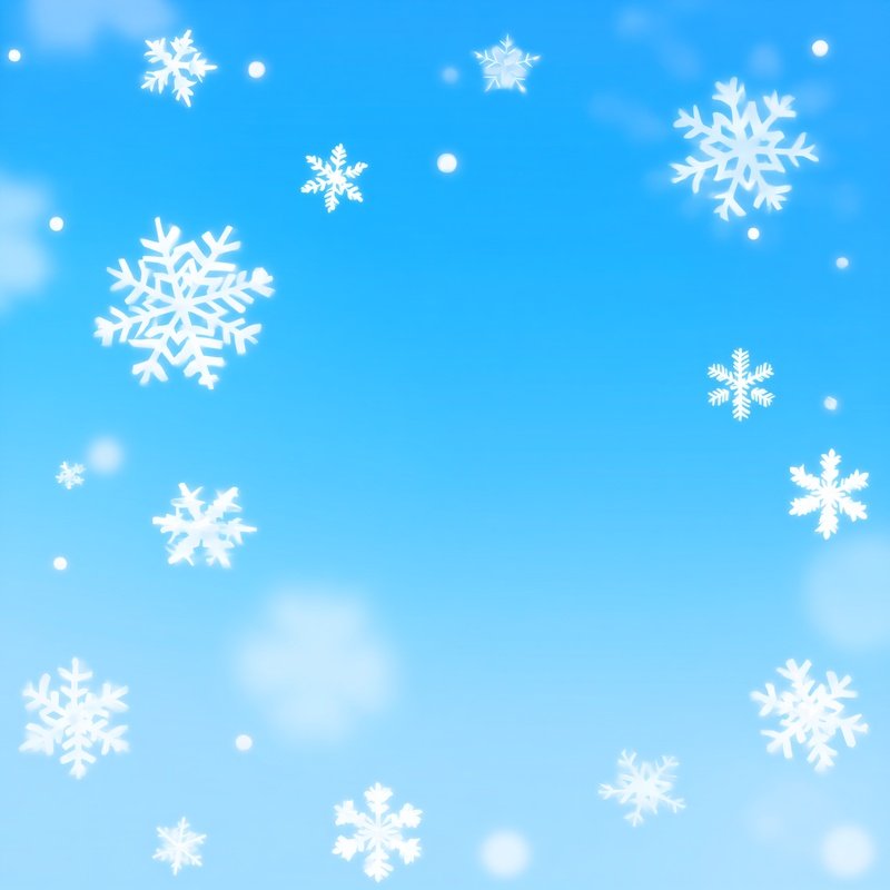 Winter Themed Background With Snowflakes Winter Snowflakes