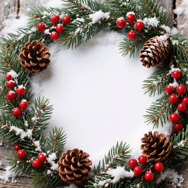 Winter Themed Border Decoration Winter Holiday