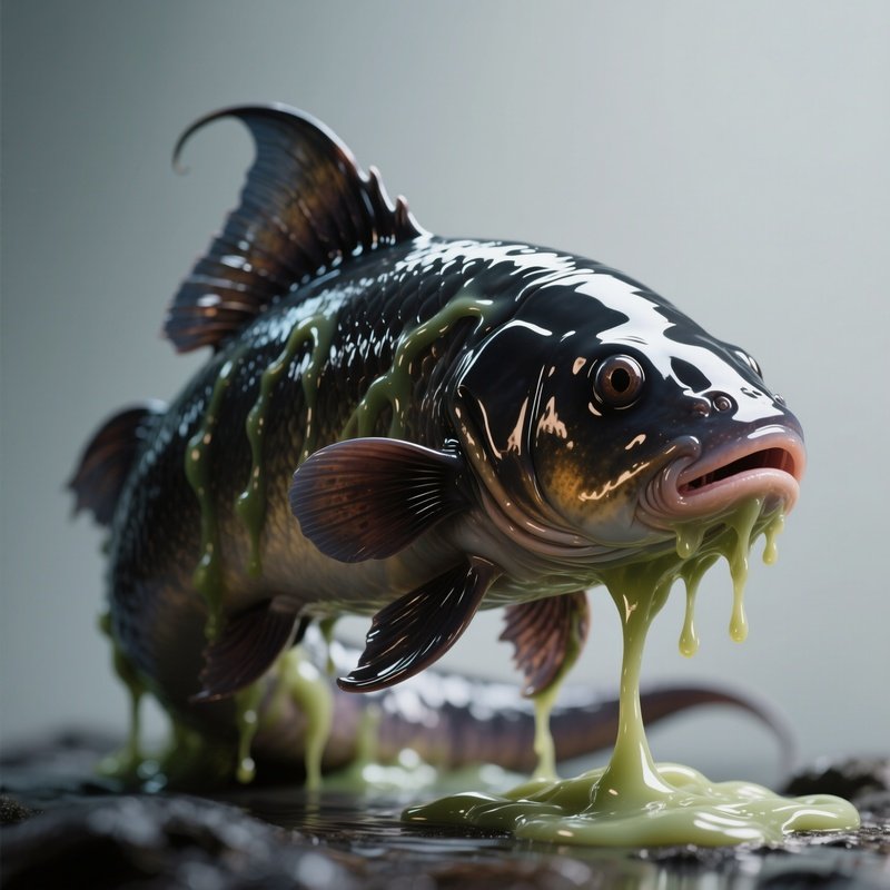 Witch Fish (Hagfish) – Glossy Rubberlike Skin Secreting Slime.