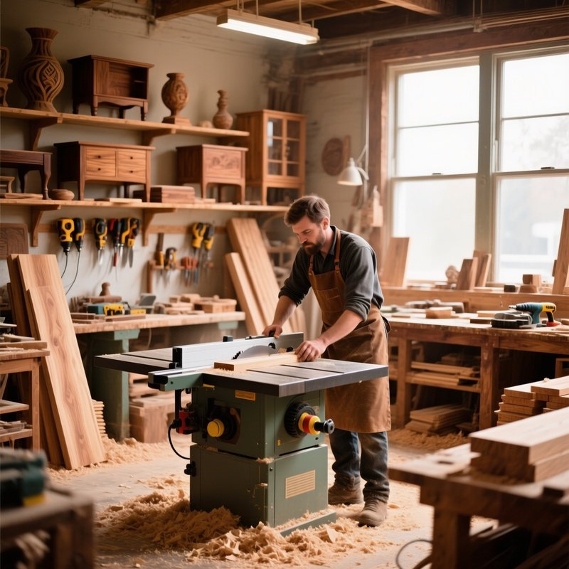 Wood And Construction Woodworking Shop
