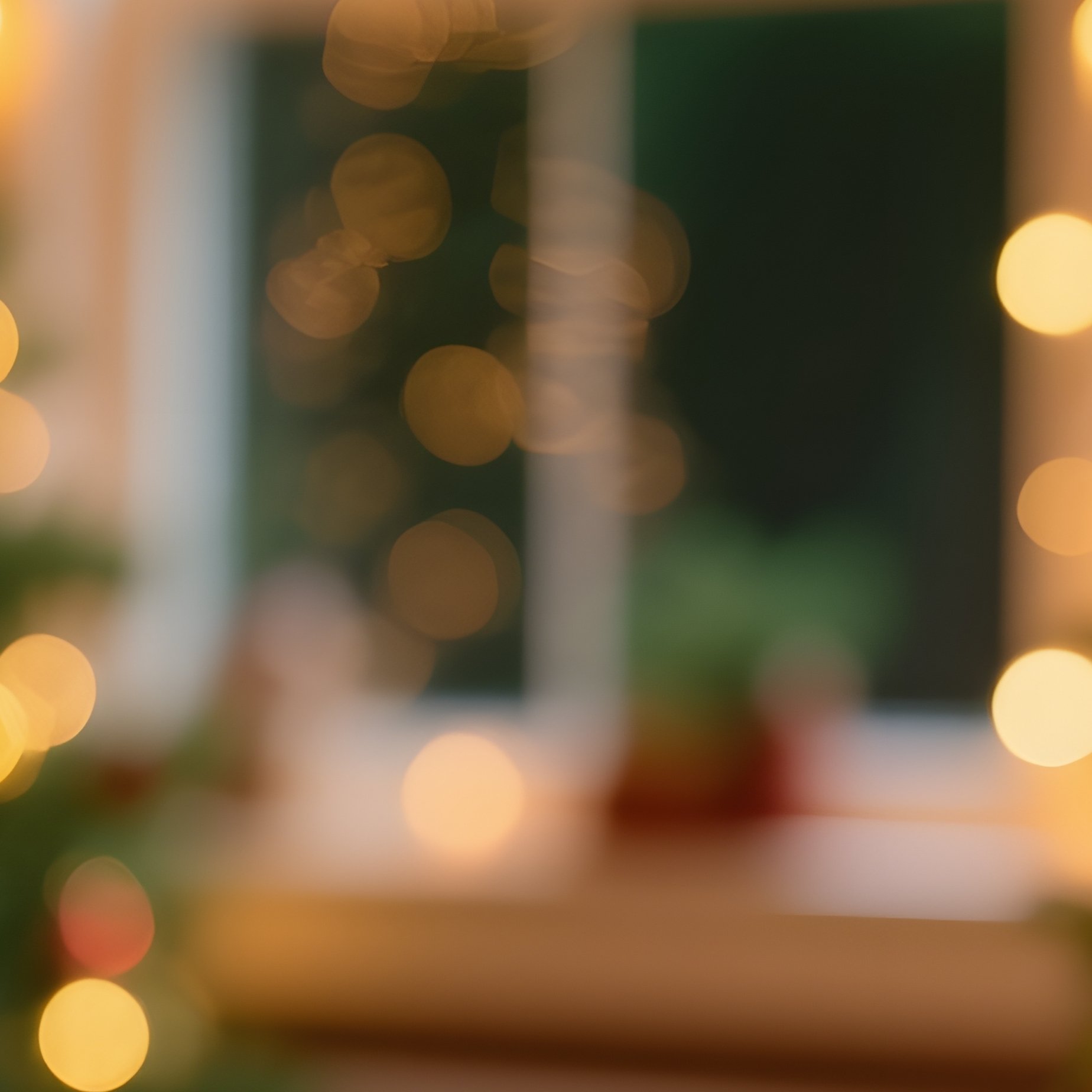 Wooden Table In A Festive Setting Christmas Holiday - Full Resolution Quality Preview