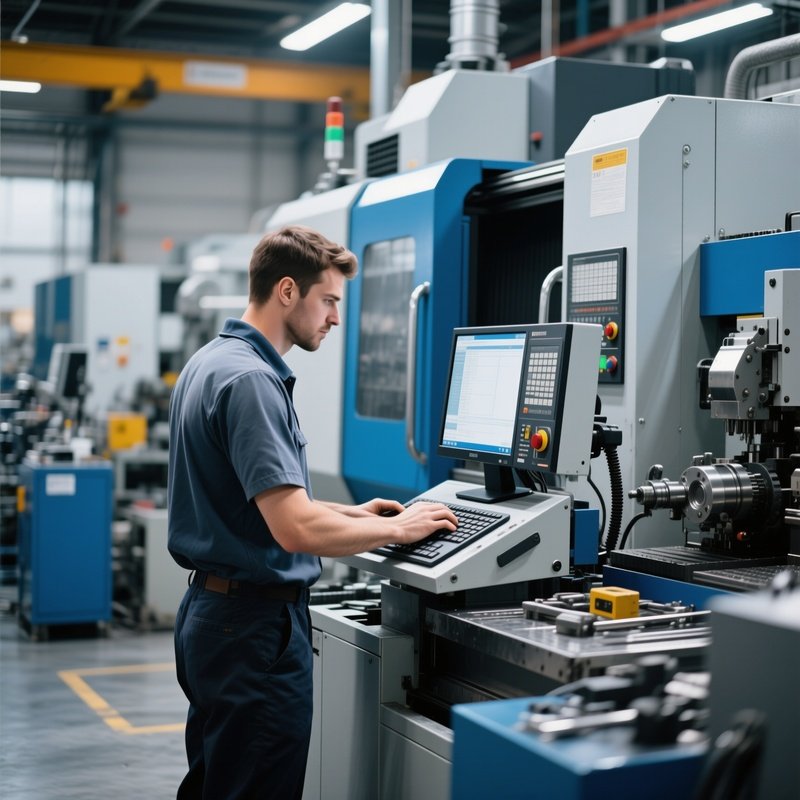 Worker Programming Cnc Machine