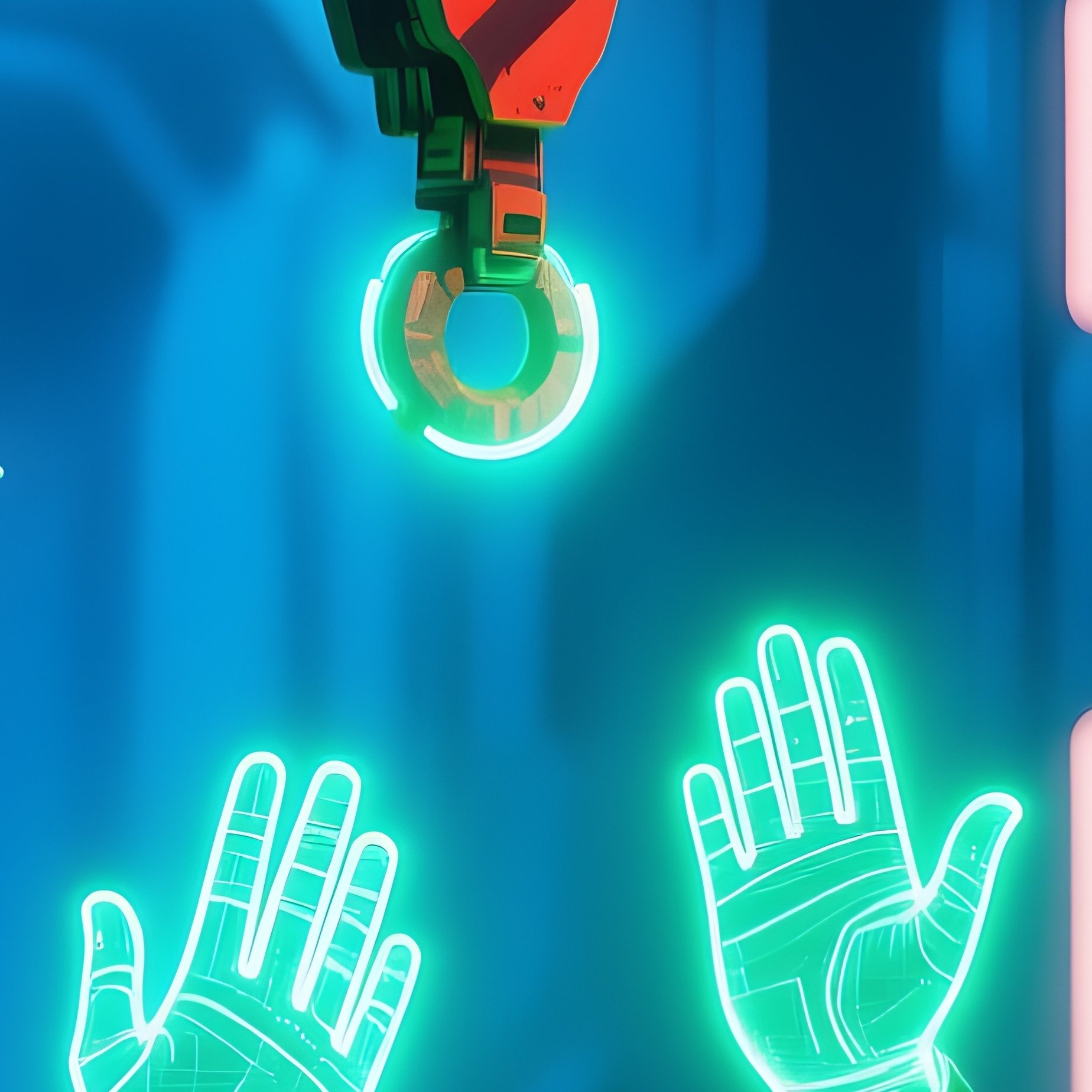 Worker Signaling To Crane Operator Science Fiction - Full Resolution Quality Preview