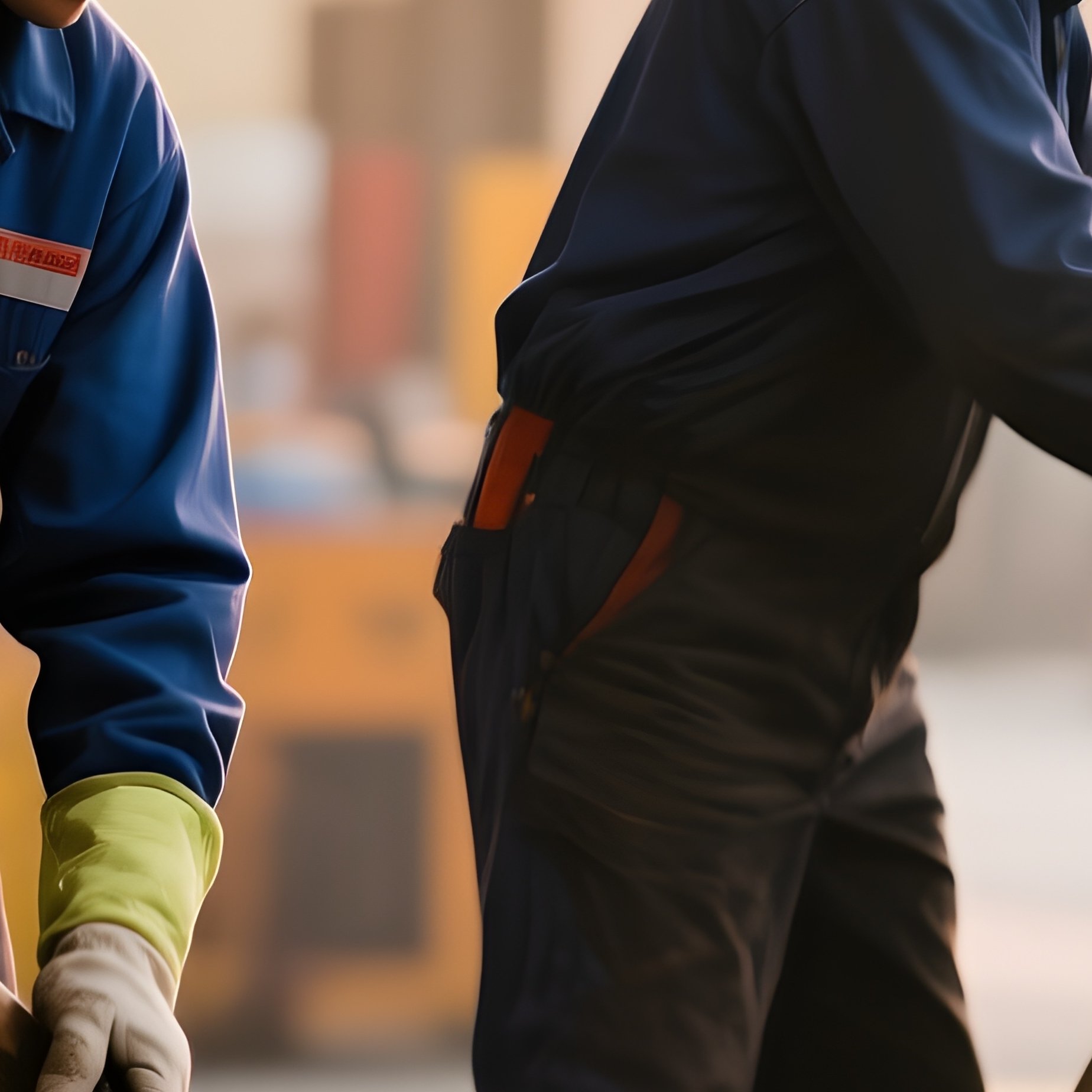 Workers Cleaning Tools Packing Equipment - Full Resolution Quality Preview