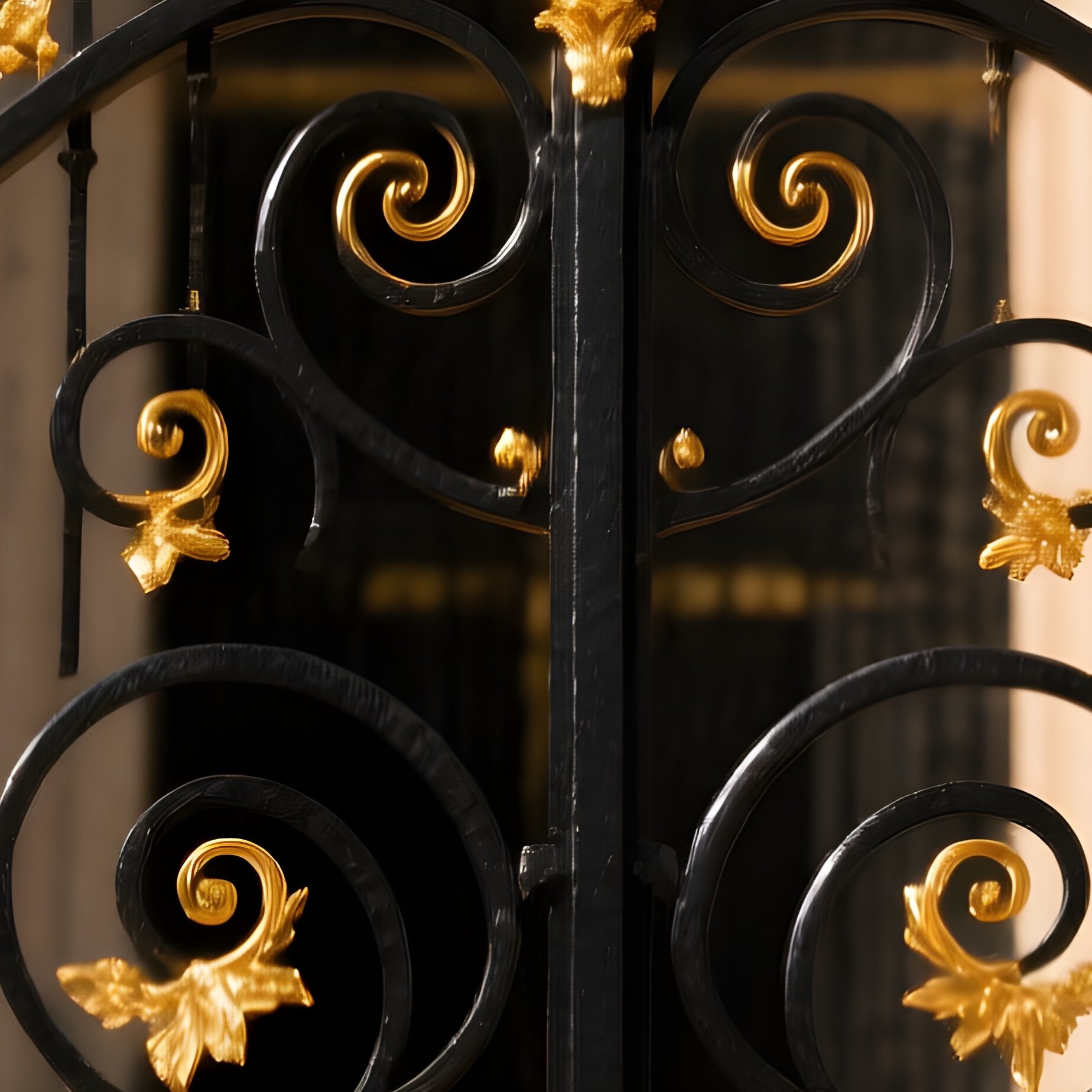 Wrought Iron Gate Palace Entrance - Full Resolution Quality Preview