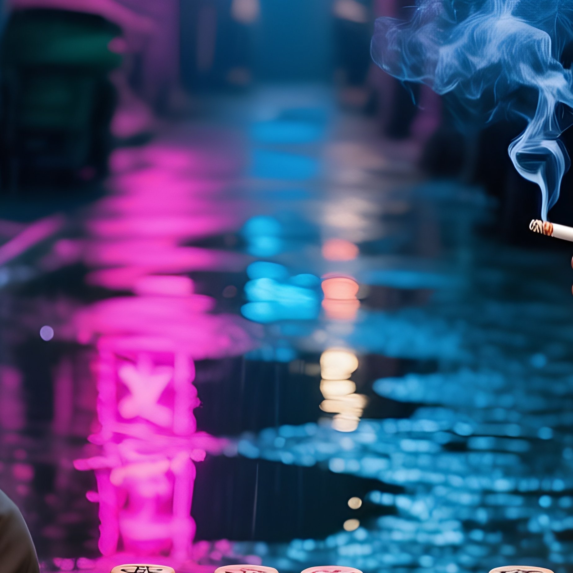 Xiangqi Chess Beijing Hutong Night - Full Resolution Quality Preview