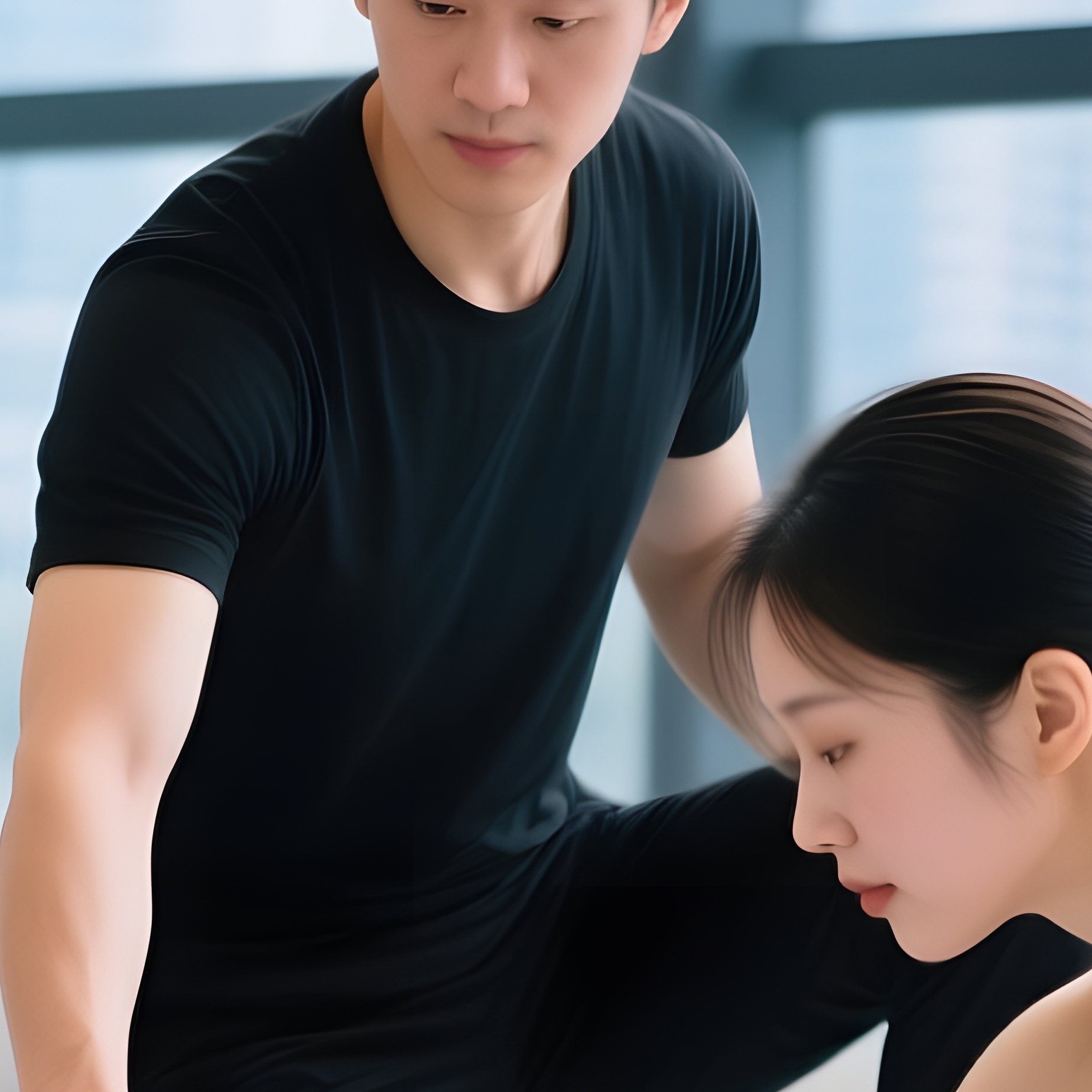 Yoga Class In Progress Yoga Fitness - Full Resolution Quality Preview