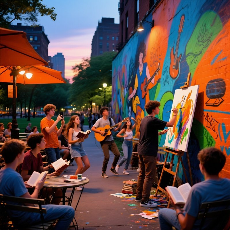 Youthful Cultural Leisure Scene