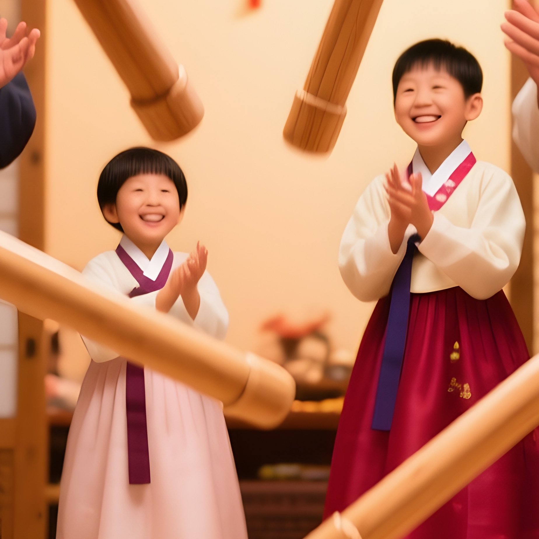 Yut Nori Korean New Year Celebration - Full Resolution Quality Preview