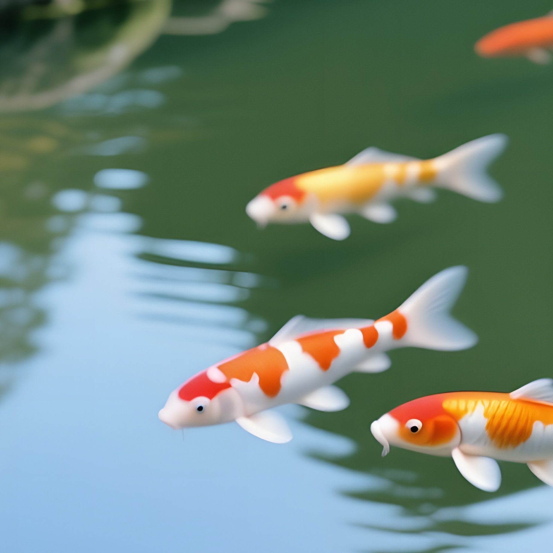 Zen Garden Monk Buzz Cut Koi - Full Resolution Quality Preview