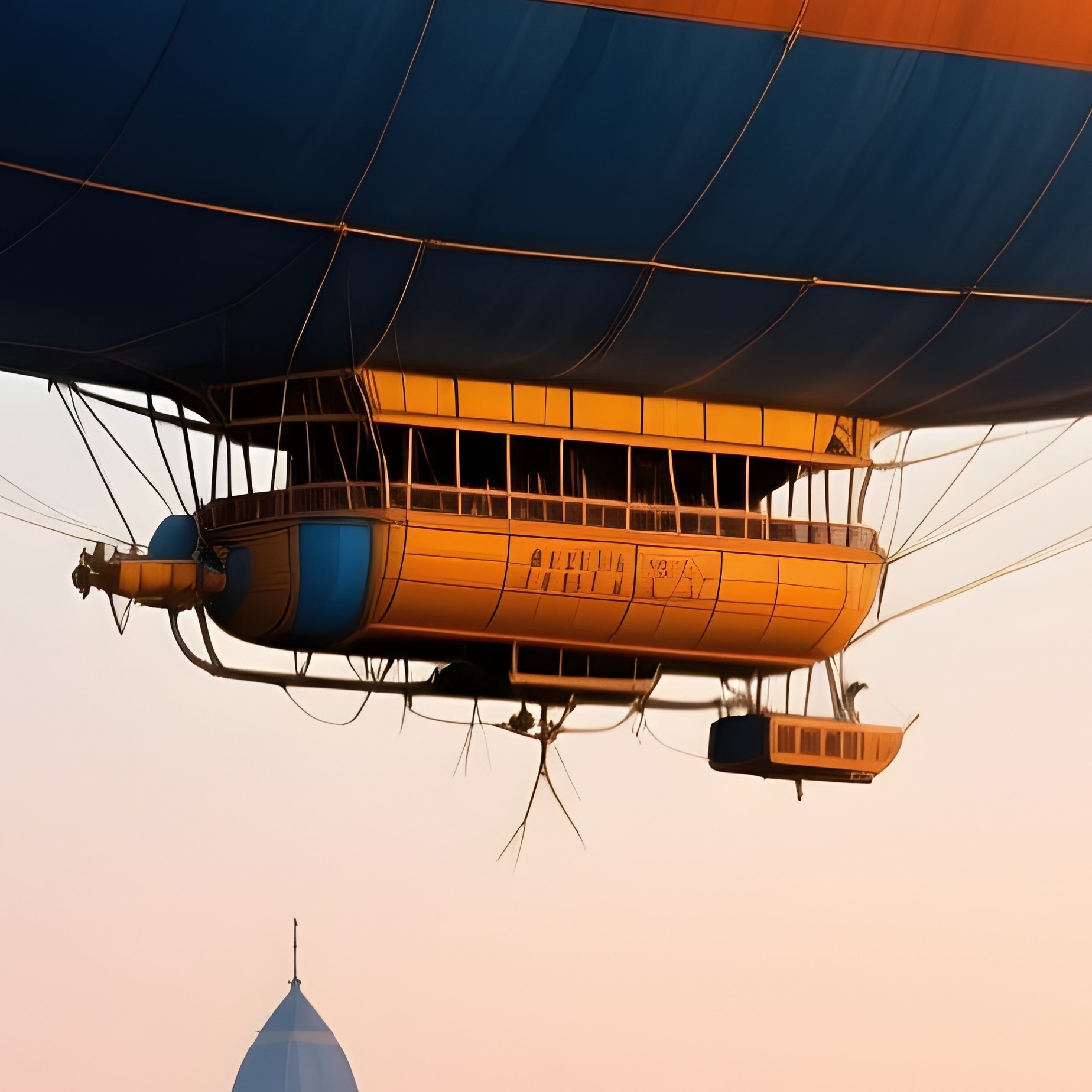 Zeppelin Cairo Twilight Still Life - Full Resolution Quality Preview
