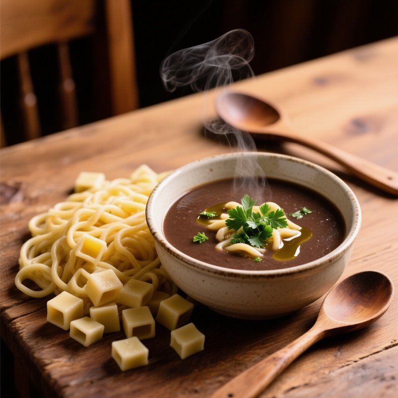 Zupa Grzybowa Mushroom Soup With Lazanki